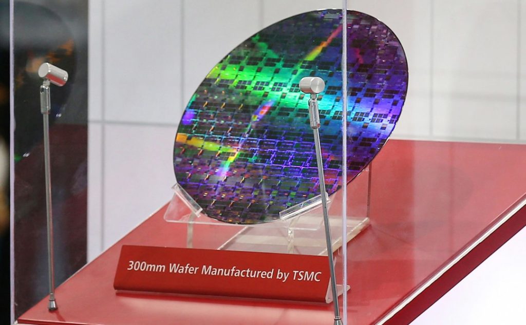 Výrobní wafer od TSMC
